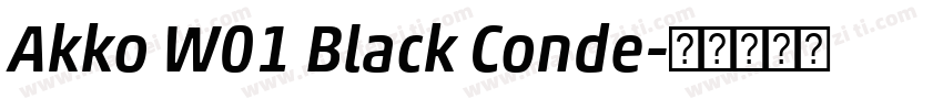 Akko W01 Black Conde字体转换